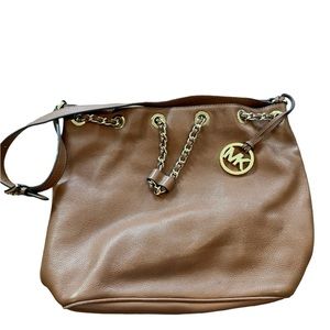 Michael Kors Frankie leather satchel bag designer purse classic contemporary